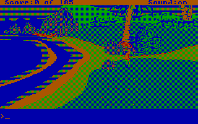 King's Quest II: Romancing the Throne IBM PC/Compatibles Screenshot: The game begins here.