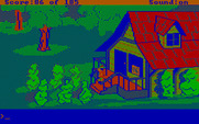 King's Quest II: Romancing the Throne for IBM PC/Compatibles - Outside of a shop...