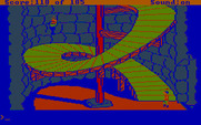 King's Quest II: Romancing the Throne for IBM PC/Compatibles - Where do these stairs go I wonder?