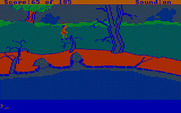 King's Quest II: Romancing the Throne for IBM PC/Compatibles - The water isn't very pleasant, it seems...