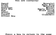 King's Quest II: Romancing the Throne for IBM PC/Compatibles - My inventory...