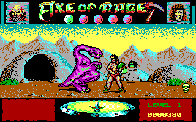 Axe of Rage IBM PC/Compatibles Screenshot: Some opponents are larger than others.