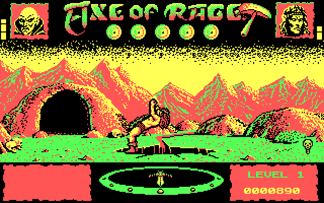Axe of Rage IBM PC/Compatibles Screenshot: Don't fall into the hole!