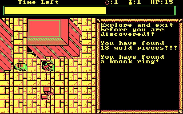Hillsfar IBM PC/Compatibles Screenshot: Found a few items in a chest!