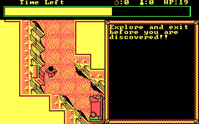 Hillsfar IBM PC/Compatibles Screenshot: Explore and exit before you are discovered!