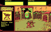 Hillsfar for IBM PC/Compatibles - Fighting Lefty, the left handed orc...