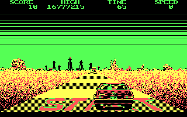 Crazy Cars IBM PC/Compatibles Screenshot: Game start.