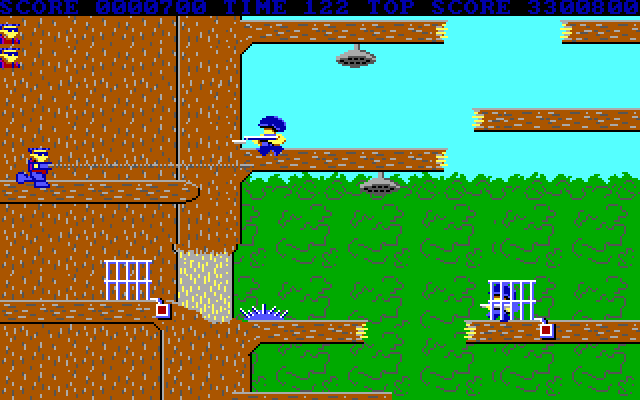 Bionic Commando IBM PC/Compatibles Screenshot: Numerous platforms here...