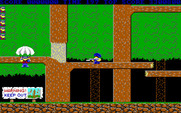Bionic Commando for IBM PC/Compatibles - Parachuting in! The game begins...