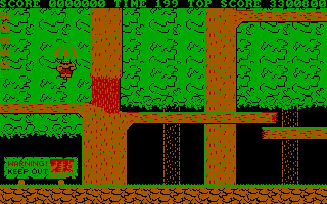 Bionic Commando IBM PC/Compatibles Screenshot: Game start.