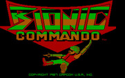 Bionic Commando for IBM PC/Compatibles - Title screen.