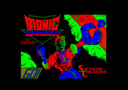 Bionic Commando for Amstrad CPC - Loading screen.