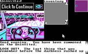 Uninvited for IBM PC/Compatibles - Game start.
