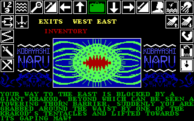Kobyashi Naru IBM PC/Compatibles Screenshot: I'm in trouble already...