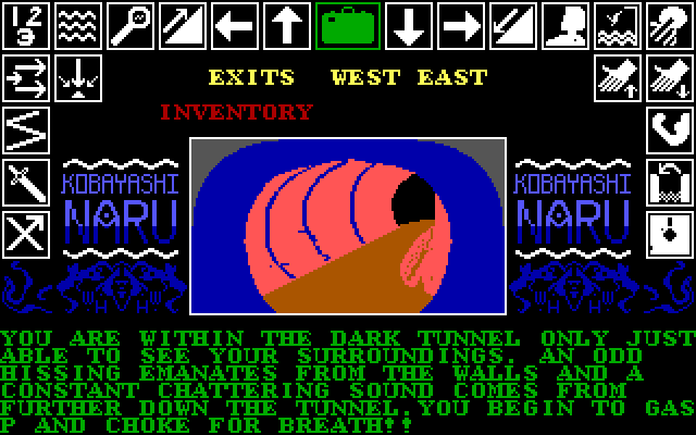 Kobyashi Naru IBM PC/Compatibles Screenshot: This tunnel doesn't seem very safe...