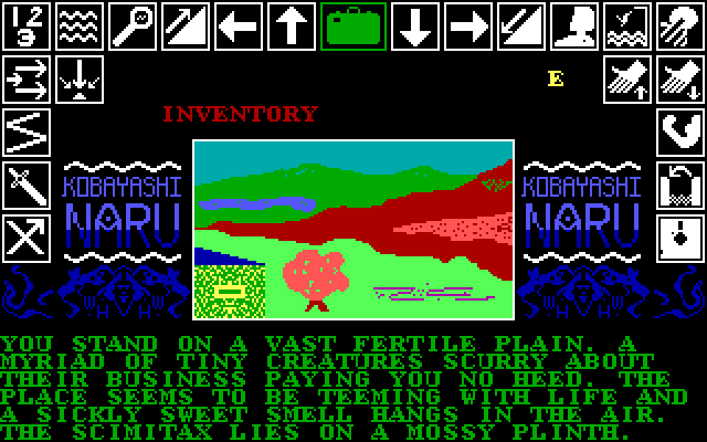 Kobyashi Naru IBM PC/Compatibles Screenshot: Starting on a plain.