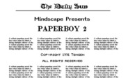 Paperboy 2 for IBM PC/Compatibles - Title screen.