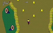 Paperboy 2 for IBM PC/Compatibles - Avoid the cones.