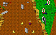 Paperboy 2 for IBM PC/Compatibles - Hit targets for bonus points.