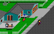 Paperboy 2 for IBM PC/Compatibles - A pig escapes and chases you!