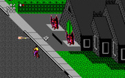 Paperboy 2 for IBM PC/Compatibles - There are some scary looking unfriendly houses...