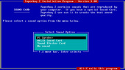 Paperboy 2 for IBM PC/Compatibles - Sound hardware menu.