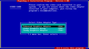Paperboy 2 for IBM PC/Compatibles - Video adapter selection menu.