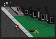 Paperboy 2 for Amiga - I crashed into a grate...