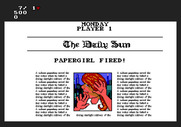 Paperboy 2 for Amiga - Game over.