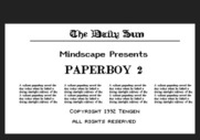Paperboy 2 for Amiga - Title screen.