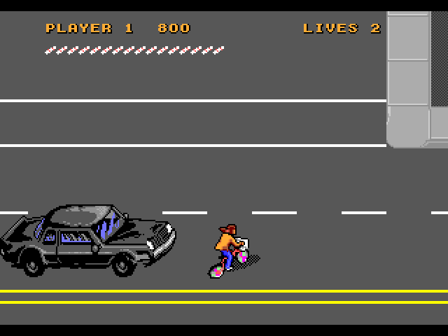 Paperboy 2 Sega Genesis / Mega Drive Screenshot: Don't get run over crossing the road...