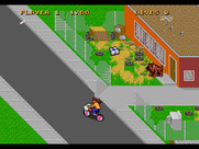 Paperboy 2 for Sega Genesis / Mega Drive - That dog looks mean!