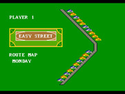 Paperboy 2 for Sega Genesis / Mega Drive - Here's my route map.