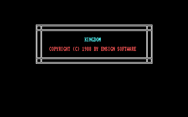 Mind Games IBM PC/Compatibles Screenshot: Kingdom: Title screen.