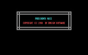 Mind Games for IBM PC/Compatibles - Presidents Quiz: Title screen.