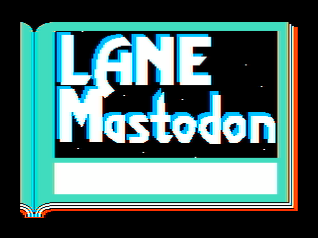 Lane Mastodon vs. the Blubbermen IBM PC/Compatibles Screenshot: Title screen 1.