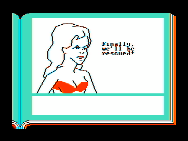 Lane Mastodon vs. the Blubbermen IBM PC/Compatibles Screenshot: Finally, we'll be rescued!