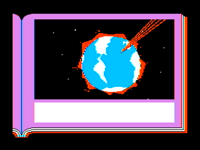 Lane Mastodon vs. the Blubbermen IBM PC/Compatibles Screenshot: The earth is under attack!