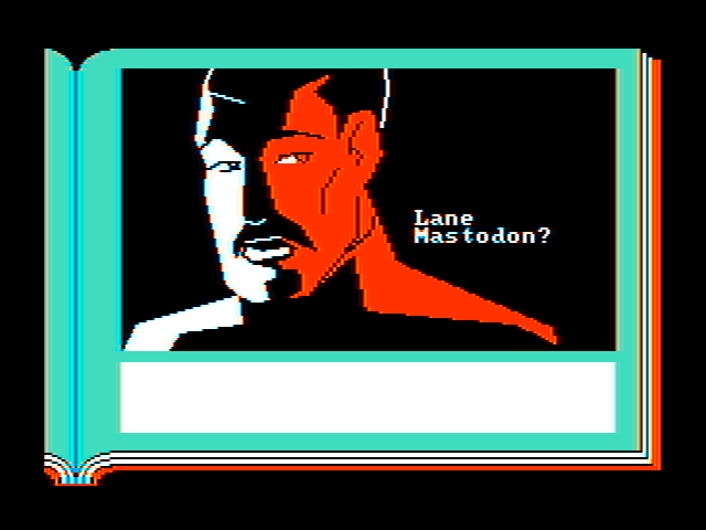 Lane Mastodon vs. the Blubbermen IBM PC/Compatibles Screenshot: Did you say Lane? This guy might not trust him...