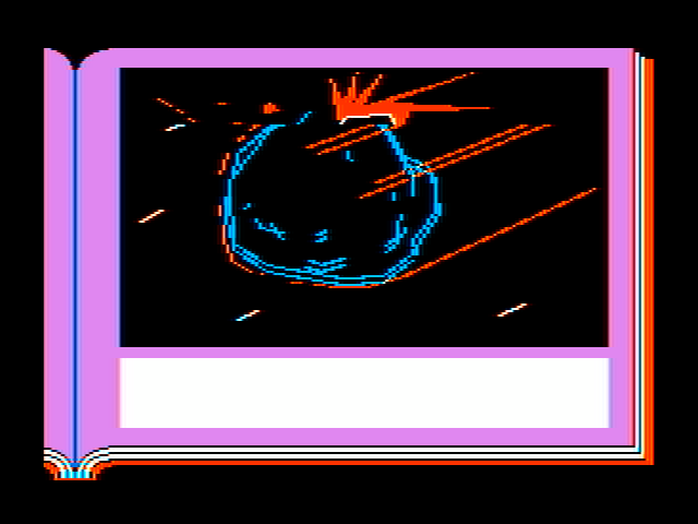 Lane Mastodon vs. the Blubbermen IBM PC/Compatibles Screenshot: Incoming meteor!
