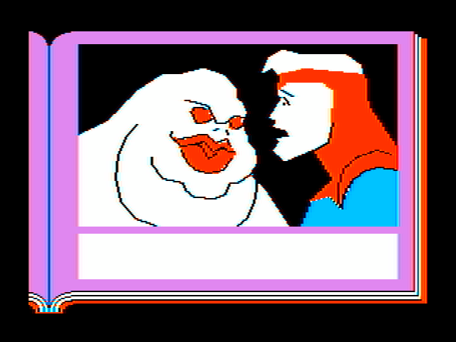 Lane Mastodon vs. the Blubbermen IBM PC/Compatibles Screenshot: Lane encounters a blubberman...
