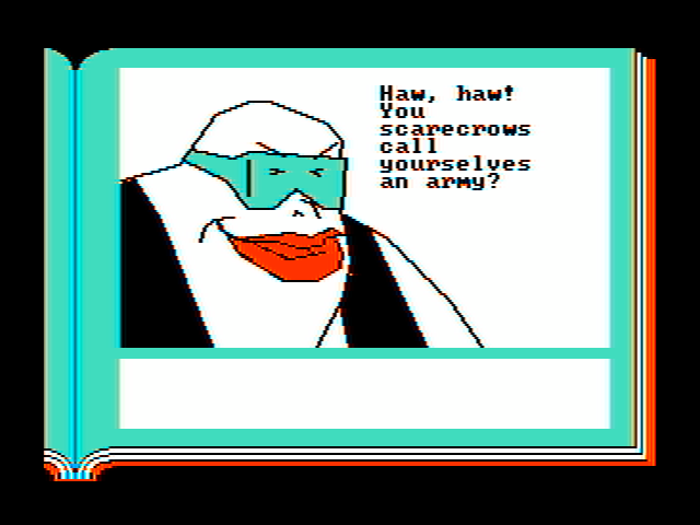 Lane Mastodon vs. the Blubbermen IBM PC/Compatibles Screenshot: This guy is unimpressed!