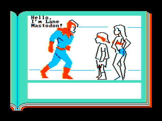 Lane Mastodon vs. the Blubbermen IBM PC/Compatibles Screenshot: Introducing Lane...