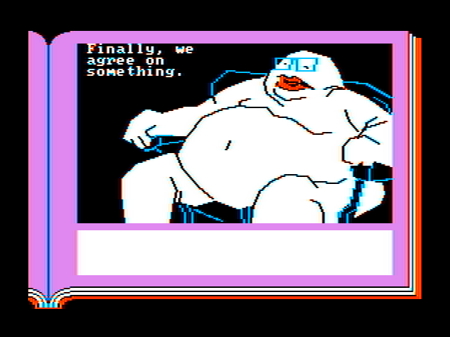 Lane Mastodon vs. the Blubbermen IBM PC/Compatibles Screenshot: Yes, a spectacular performance indeed...