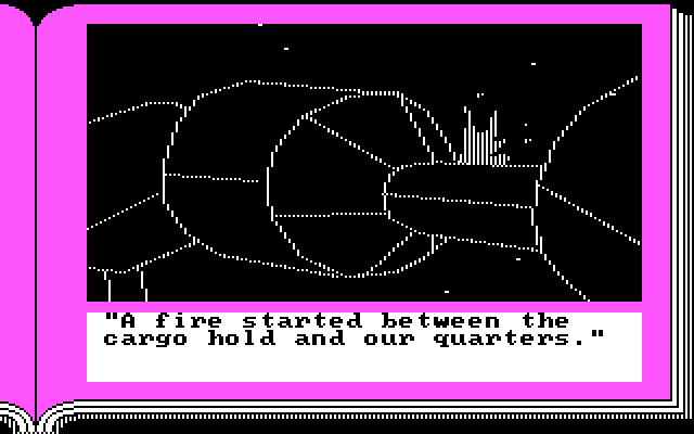 Lane Mastodon vs. the Blubbermen IBM PC/Compatibles Screenshot: A fire?! Part of the backstory...