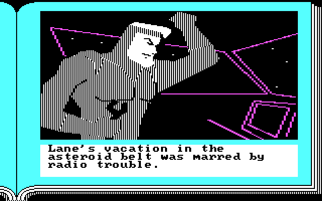 Lane Mastodon vs. the Blubbermen IBM PC/Compatibles Screenshot: Lane's vacation is interrupted...