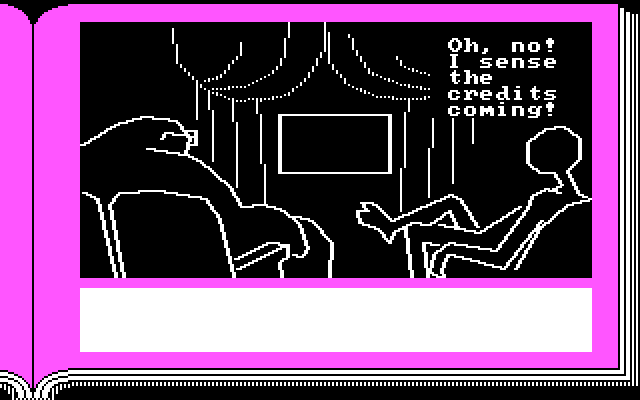 Lane Mastodon vs. the Blubbermen IBM PC/Compatibles Screenshot: Roll the credits!