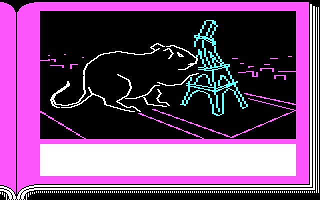 Lane Mastodon vs. the Blubbermen IBM PC/Compatibles Screenshot: A giant rat attacks!