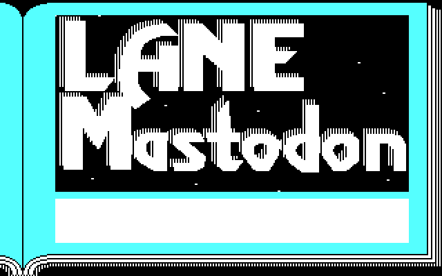 Lane Mastodon vs. the Blubbermen IBM PC/Compatibles Screenshot: Title screen 1.