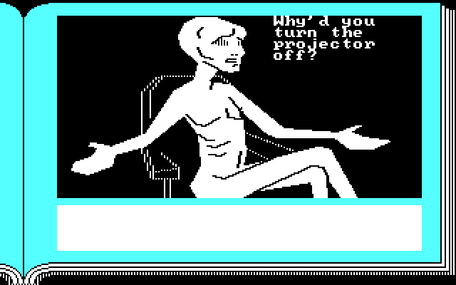 Lane Mastodon vs. the Blubbermen IBM PC/Compatibles Screenshot: Hey! Why turn the projector off?
